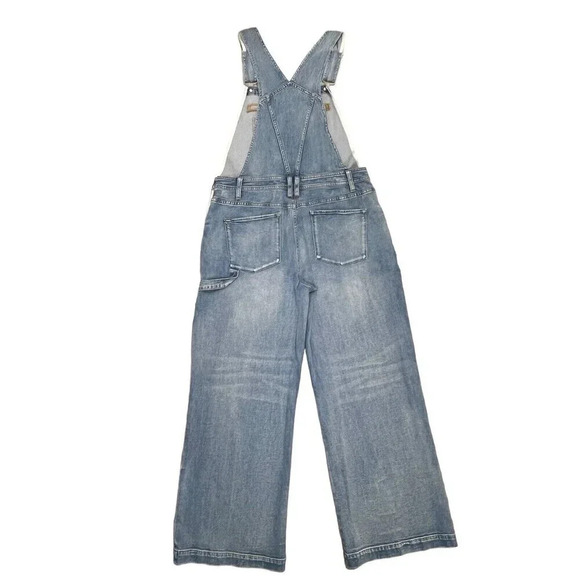 Alice + Olivia Wesson Straight Leg Dungaree Overall Jumpsuit Denim Size 30/L - Picture 5 of 15